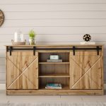 GRANERO Sideboard 160 with Sliding X-Milled Fronts and Open Shelves — изображение 19