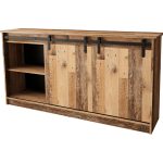 GRANERO Sideboard 160 with Sliding X-Milled Fronts and Open Shelves — изображение 28