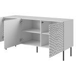 HOLE Chest of Drawers – Milled Fronts, Push-Click, Metal Legs — изображение 3