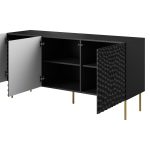 HOLE Chest of Drawers – Milled Fronts, Push-Click, Metal Legs — изображение 7