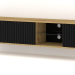 MITA_TV_STAND_156_ARTISAN_OAK_BLACK_MAT — изображение 1