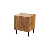 JUNGLE Bedside Cabinet – Set of 2 – Milled Fronts, Push-Click, Metal Legs — изображение 7