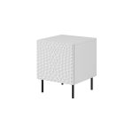 HOLE Bedside Tables – Set of 2 – Milled Fronts, Push-Click, Metal Legs — изображение 1